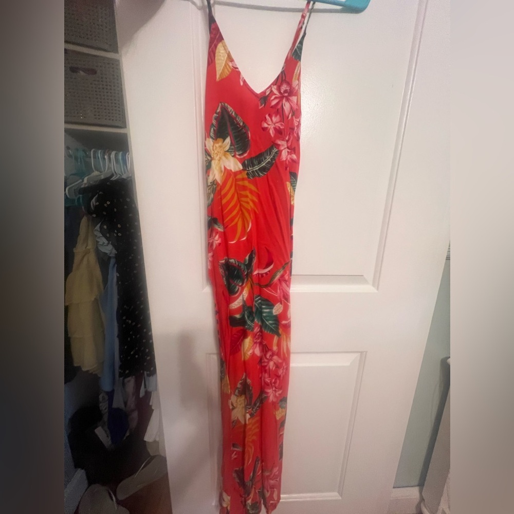 Hawaiian style maxi dress